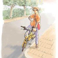 骑单车的少年动漫头像_微信头像图片大全