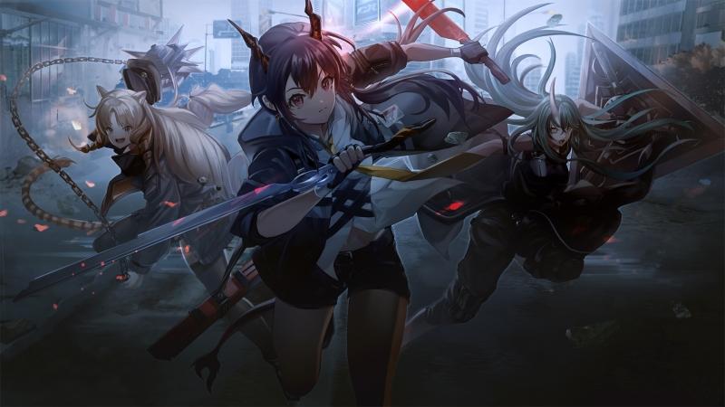 《明日方舟》陈 星熊 4k高清动漫壁纸 @ 5120x1440