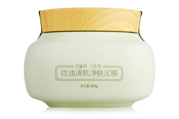 三生花控油清肌净肤泥膜200g