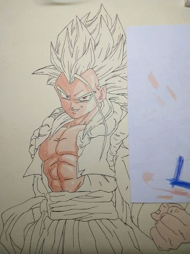 彩铅入门之七龙珠61悟吉塔