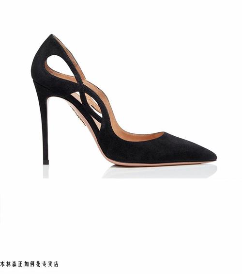 品牌情趣高跟鞋骚侧高跟大码sm细跟另类大码床上鞋黑色8cm反绒性感单