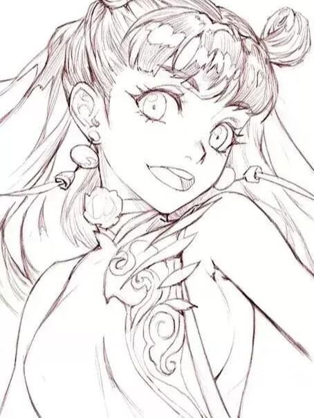 绘画素材大神临摹线稿