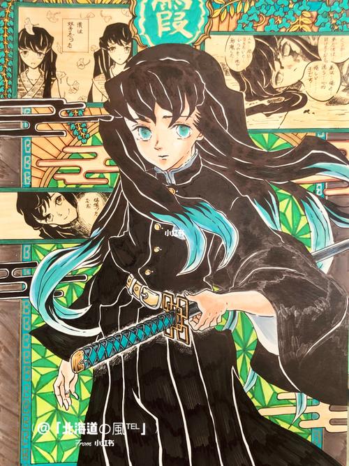 【鬼灭之刃】霞柱·时透无一郎_鬼灭之刃_文化_绘画