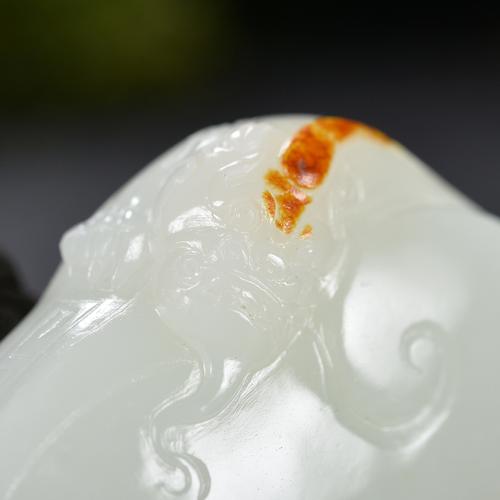 高端藏品中国青年玉石艺术雕大师张安琪玉雕工作室作品和田玉貔貅
