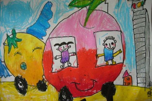 水果汽车简笔画图片大全