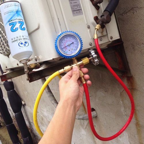 r22制冷剂空调加氟表加氟工具套装 雪种冷媒表压力表空调配件(若无