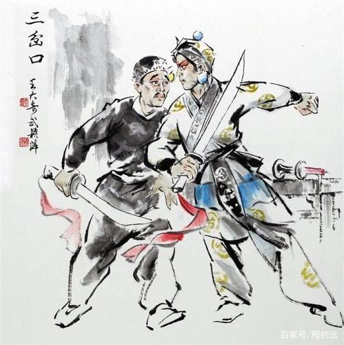 王大奇,武颖萍京剧人物绘画作品赏析