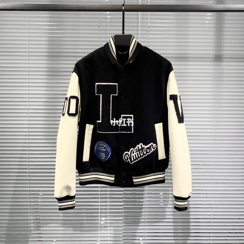 lv 路易威登 年度重磅徽章皮袖棒球服_路易威登怎么样