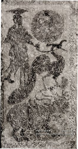 67. 皇帝升仙图画像石-1 , 徐州汉画像石艺术馆藏