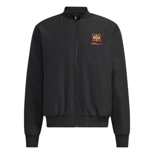 牛年新款立领运动休闲夹克保暖棉服h52978阿迪达斯外套男2021春季