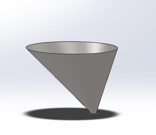 偏心锥体薄件要怎么计算重量