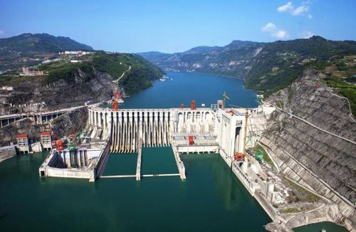 向家坝水电站俯瞰图 (资料图片)
