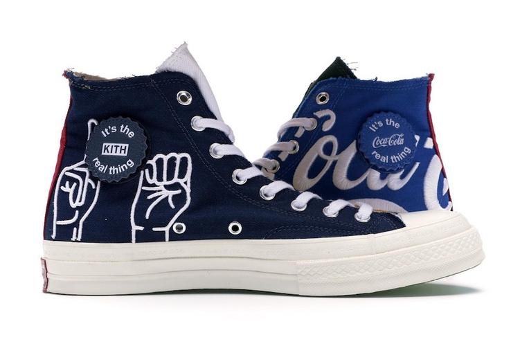 stock x 上架了一双神秘的 kith x可口可乐 x converse 三方联名鞋款