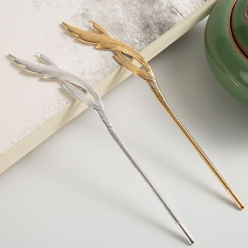 古风汉服发簪寰谛锁灵簪古装头饰簪子配饰凤翎凤凰定情发饰品简约