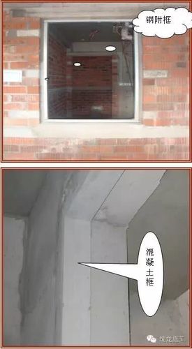 1)外门窗冷热桥处理 为防止保温层覆盖门窗框产生渗水,外门窗应设置