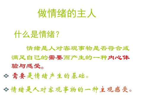心理健康主题班会《学会做情绪的主人》ppt课件