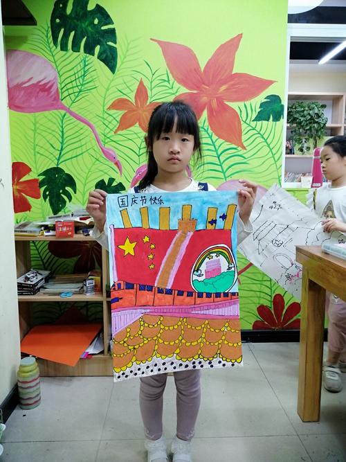 9月21号,22号新东街北色美校绘画作品《70周年庆》