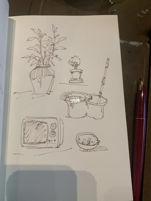 【速写】画画小物件_画画_文化_绘画