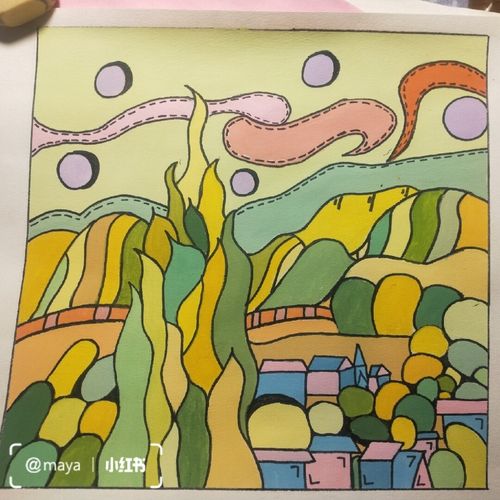 水粉绘画基础之色彩邻近色