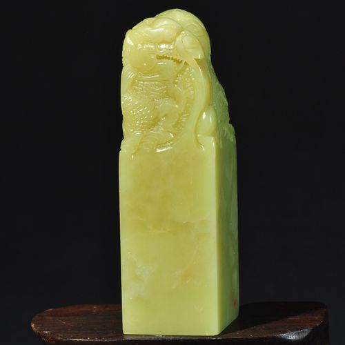 【西泠印社】新品特价龙纽章青田石藏书章料金石篆刻印章正品包邮