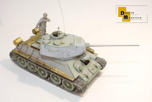 【优秀模型欣赏】水彩画般的t-34-85坦克模型