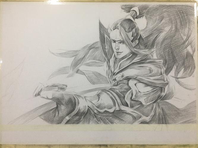 王者荣耀《韩信》|纯艺术|绘画|丶sd丨小嘿 - 原创