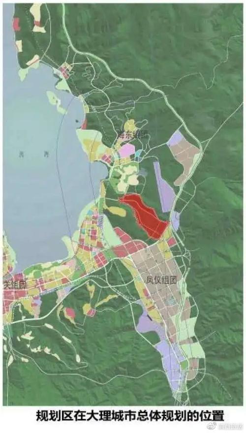 根据公示内容显示,大理开发区晋湖片区,规划范围南至关宾路,西至大