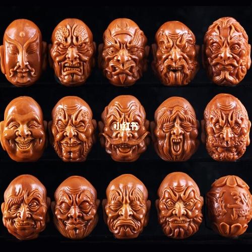核雕十八罗汉_手串_文玩_橄榄核雕_兴趣爱好_兴趣爱好