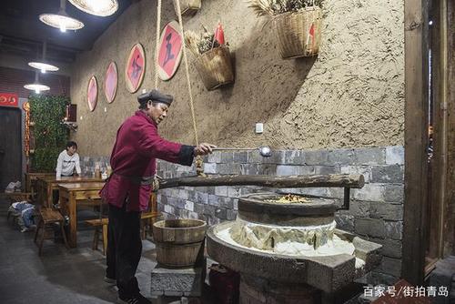 手推石磨豆浆,加工方式,也是带有些老的味道.