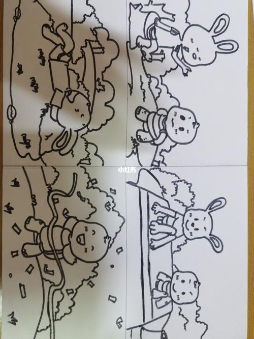 龟兔赛跑连环画_连环画_人文_绘画