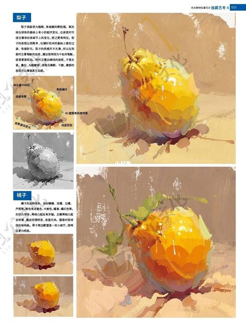 梨子原来这样画_色彩静物_文化_绘画