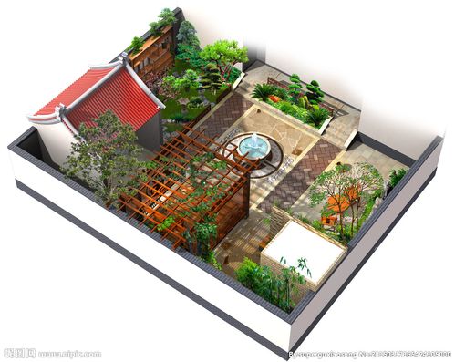 中式别院设计图__效果图_环境设计_设计图库_昵图网nipic.com