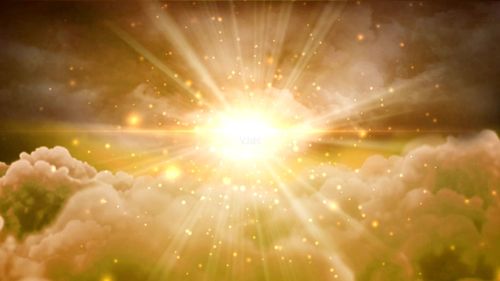 高清震撼大气金色太阳云层唯美粒子星云视频_1920x1080_高清视频素材