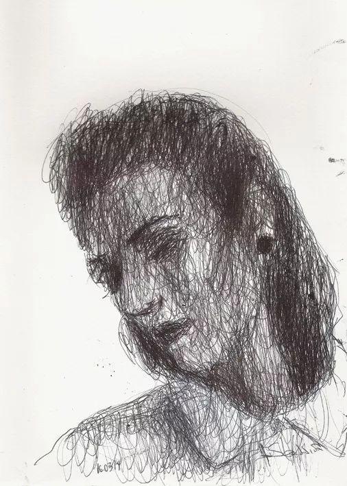 线条可以这么乱还这么好看?这画看着真是爽!