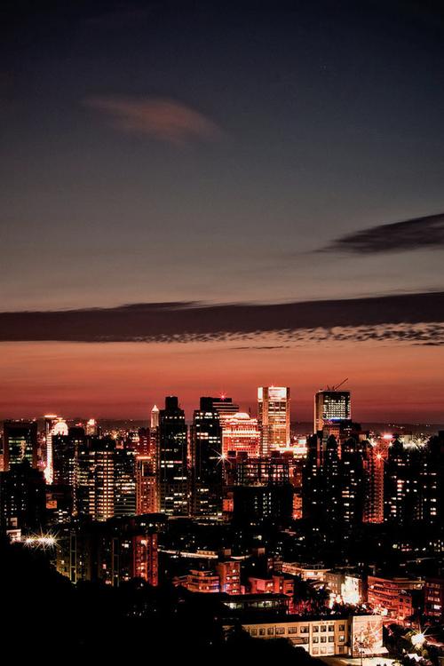 美丽繁华的城市夜景高清图片桌面壁纸风景壁纸