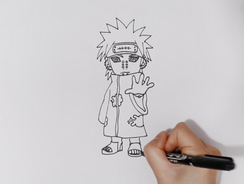 天道佩恩简笔画