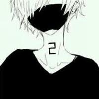 侧面戴口罩动漫男生头像黑白头像男生