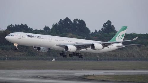伊朗马汉航空 空客a340-600降落成都双流国际机场