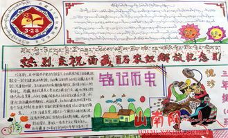 3月28百万农奴节手抄报手抄报版面设计图