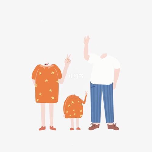 宝宝卡通头像抠图素材7815一家人全家福篇_全家福