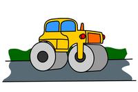 压路机简笔画图片大全