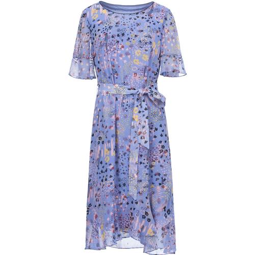 珂莱蒂尔2020女夏季新款时尚拼接中长连衣裙