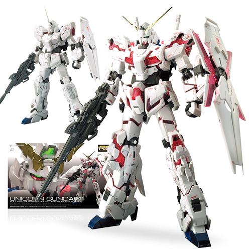 万代bandai高达模型rg敢达拼装模独角兽玩具男孩套装rg1比144独角兽