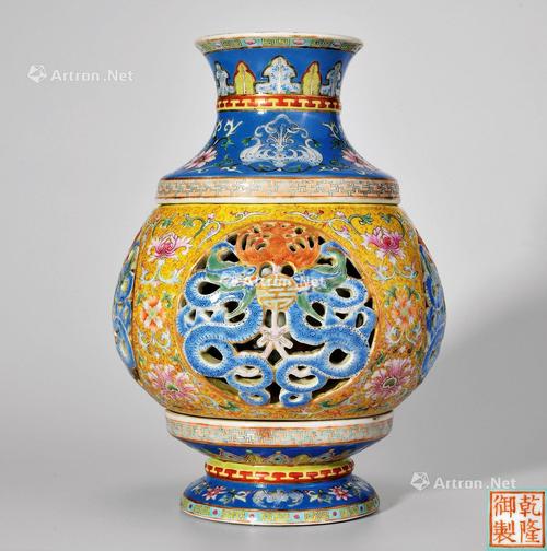 【民国 粉彩转心瓶】拍卖品_图片_价格_鉴赏_民国瓷器