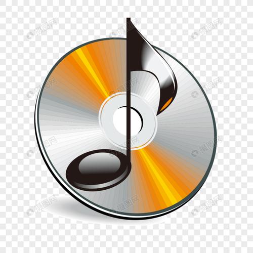 手绘/卡通元素 音符光碟图形.