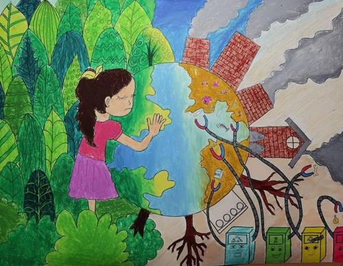 世界地球日儿童画公益大赛结果出炉