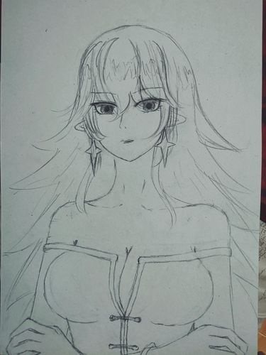 新年快乐!画个旗袍皇姐给大家拜年了!