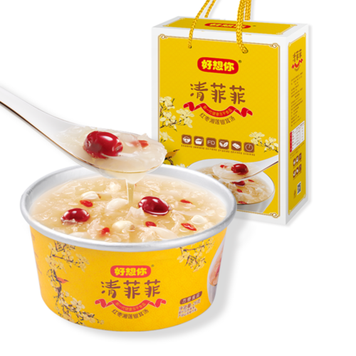 好想你清菲菲红枣湘莲银耳汤碗装312g 冻干银耳冲泡