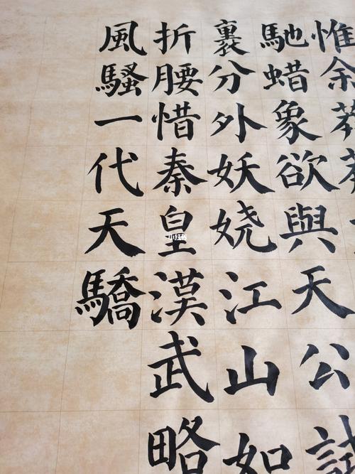 颜体 沁园春 雪_书法_兴趣爱好_书法