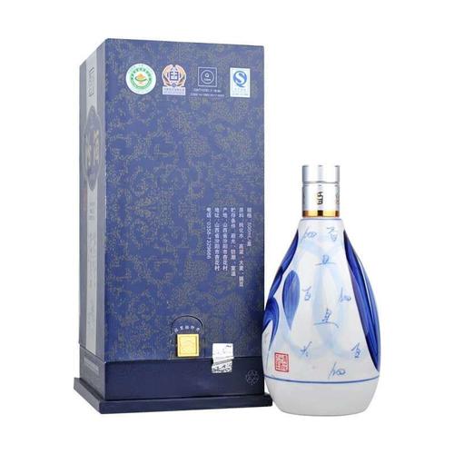 山西杏花村汾酒青花汾酒2053度500ml1单瓶装清香型白酒